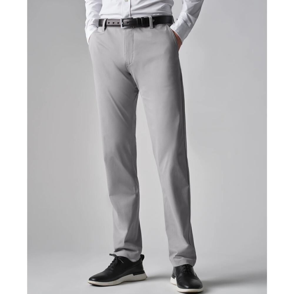 Rhone Classic Commuter Chino Straight Leg Pants Gray Size 40